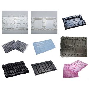 Вакуумноформований лоток, захищений від електростатичного розряду